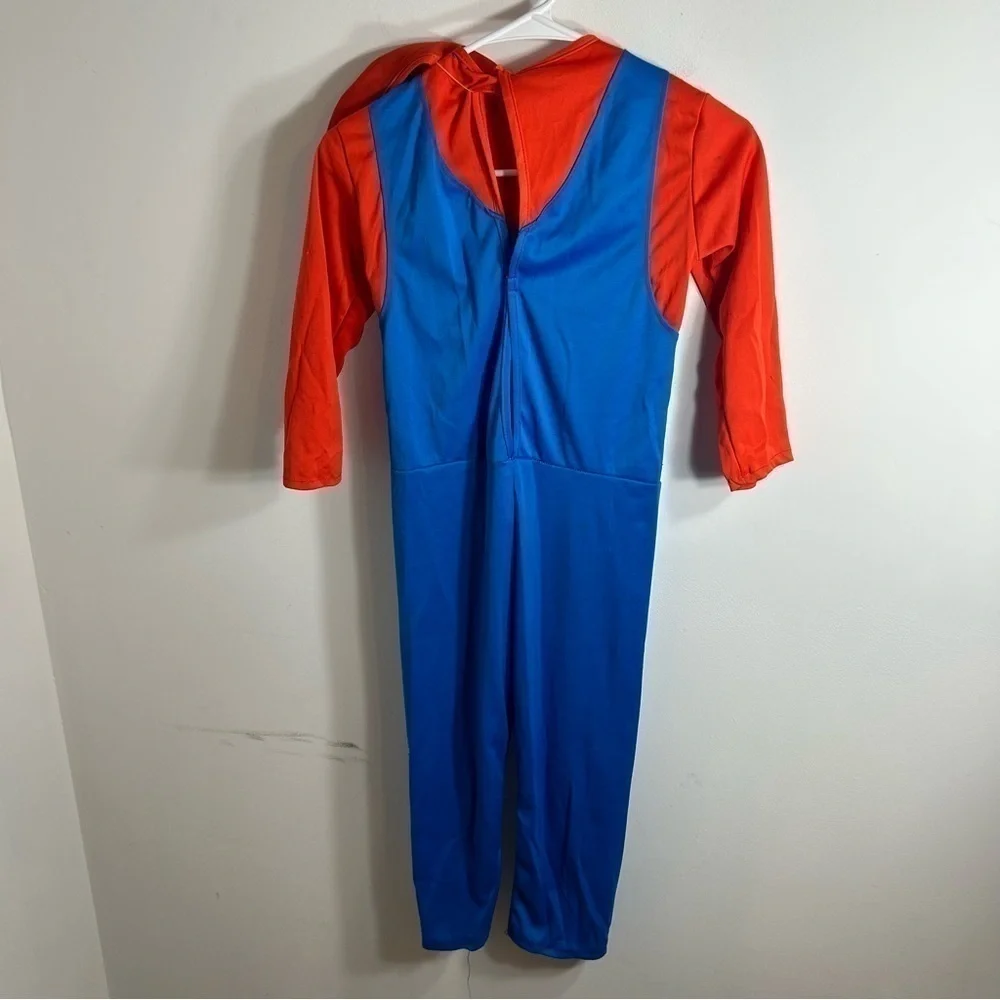 Super Mario Costume Medium Suit & Hat Kids Boys Halloween